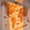 Classic Wooden World Map, Home Decor, Living Room Wall Art, 3D Large Travel Map
